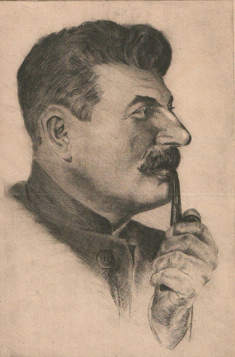 portret stalina 23,8x15,8